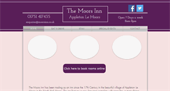 Desktop Screenshot of moorsinn.co.uk